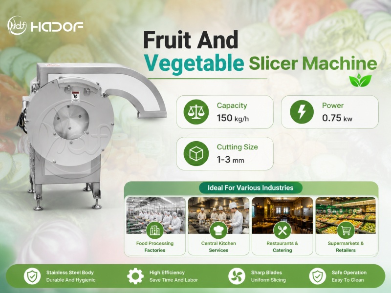 Fruit And Vegetable Slicer Machine